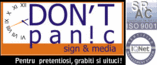 don't panic/sign&media